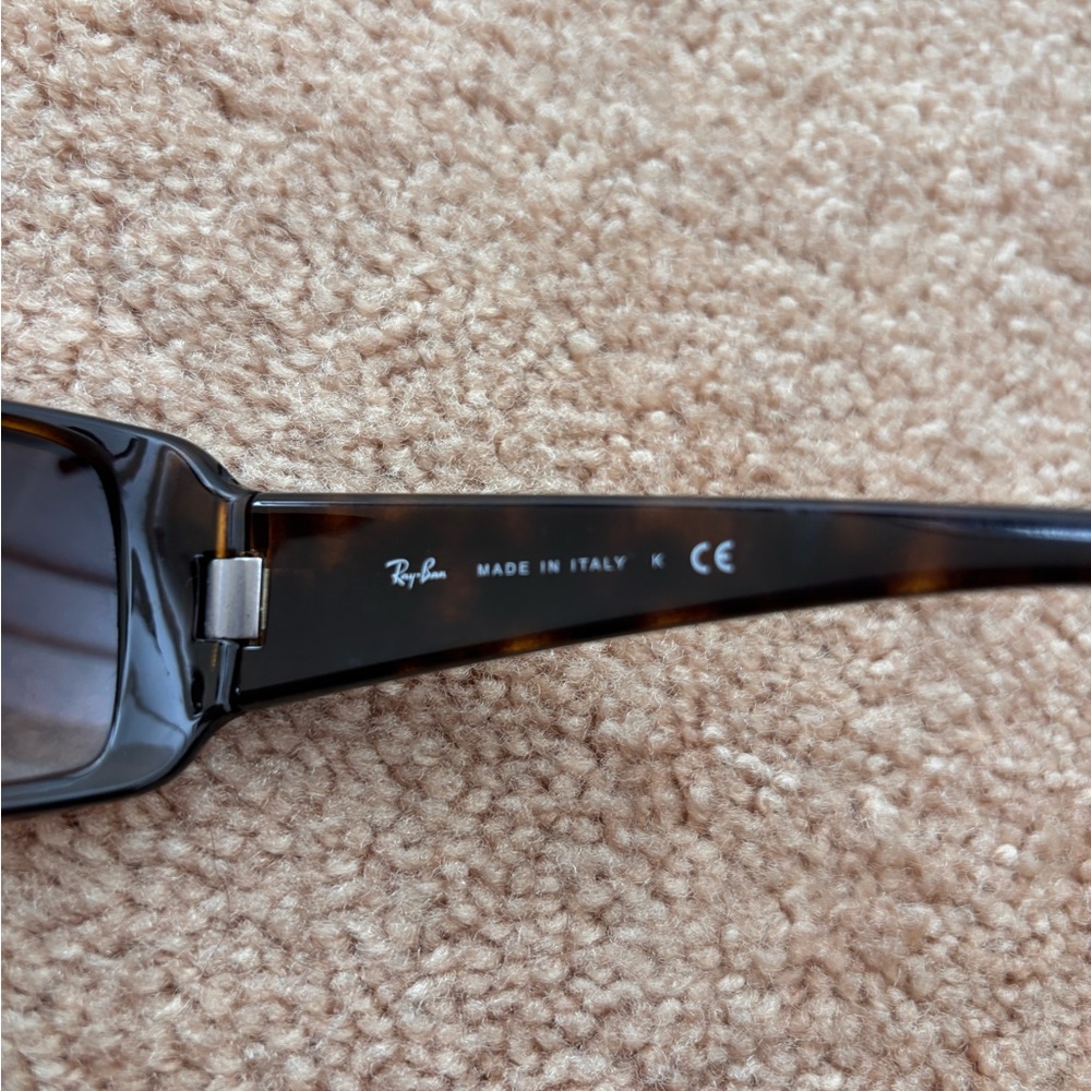 Ray-Ban Rectangular Tortoise Sunglasses Like New - image 2